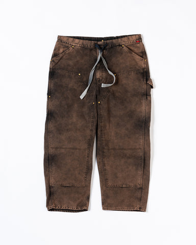 AN329 SULFUR DYED DUCK PAINTER EASY PANTS BROWN BLACK