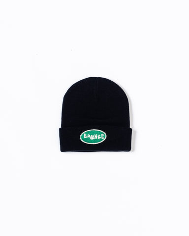 ANNK002 GLITCH EMBROIDERY BEANIE BLACK