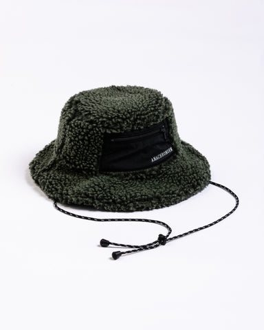 AN327 EMBROIDERY BOA HAT OLIVE