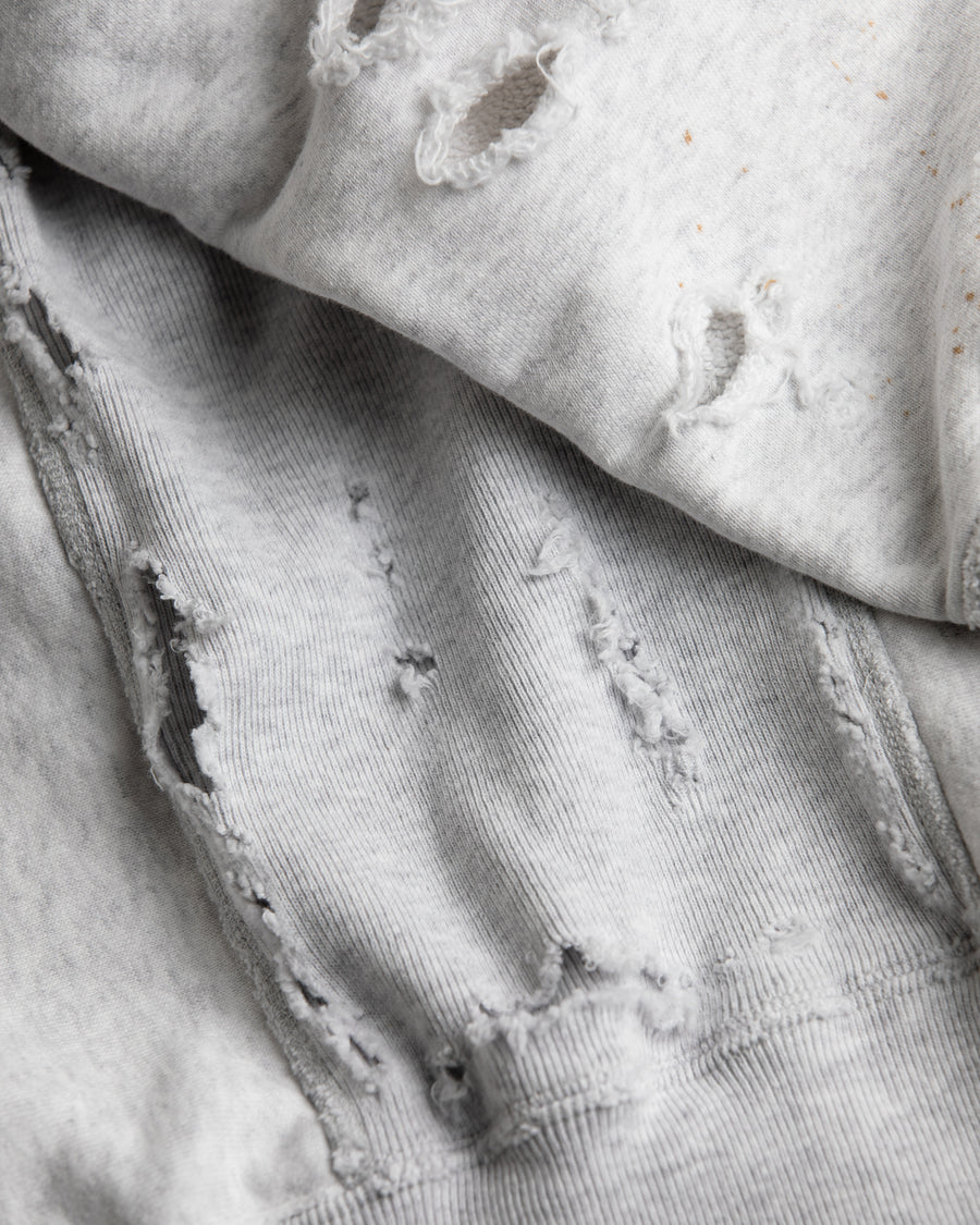 AN331 BALANCE DAMAGED SIDE LIB SWEAT PARKA NAVY PRINT