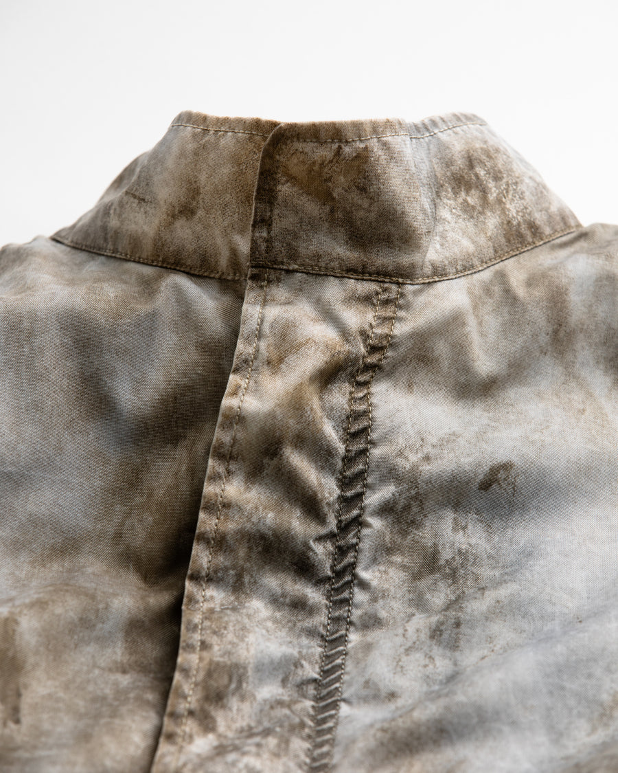 AN321 DIRTPAINT NYLON MODS COAT WHITE