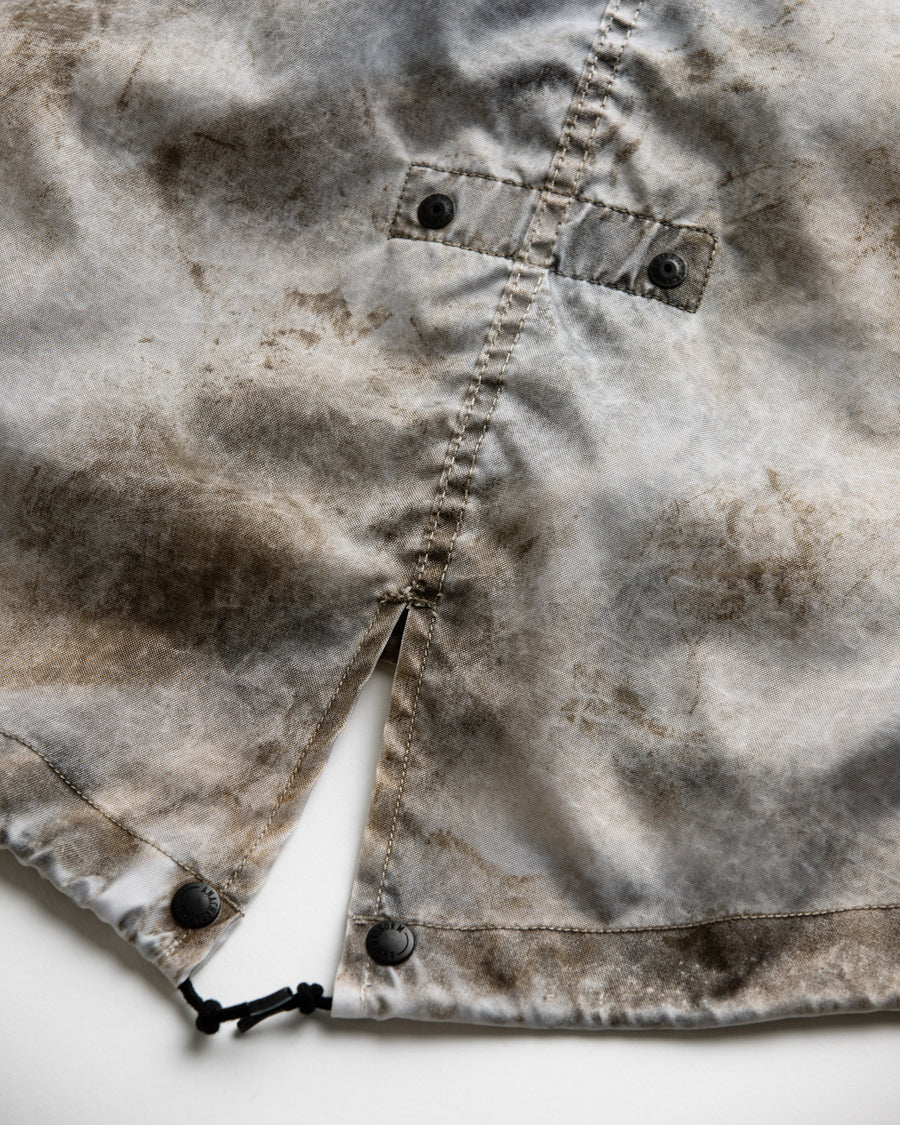 AN321 DIRTPAINT NYLON MODS COAT WHITE