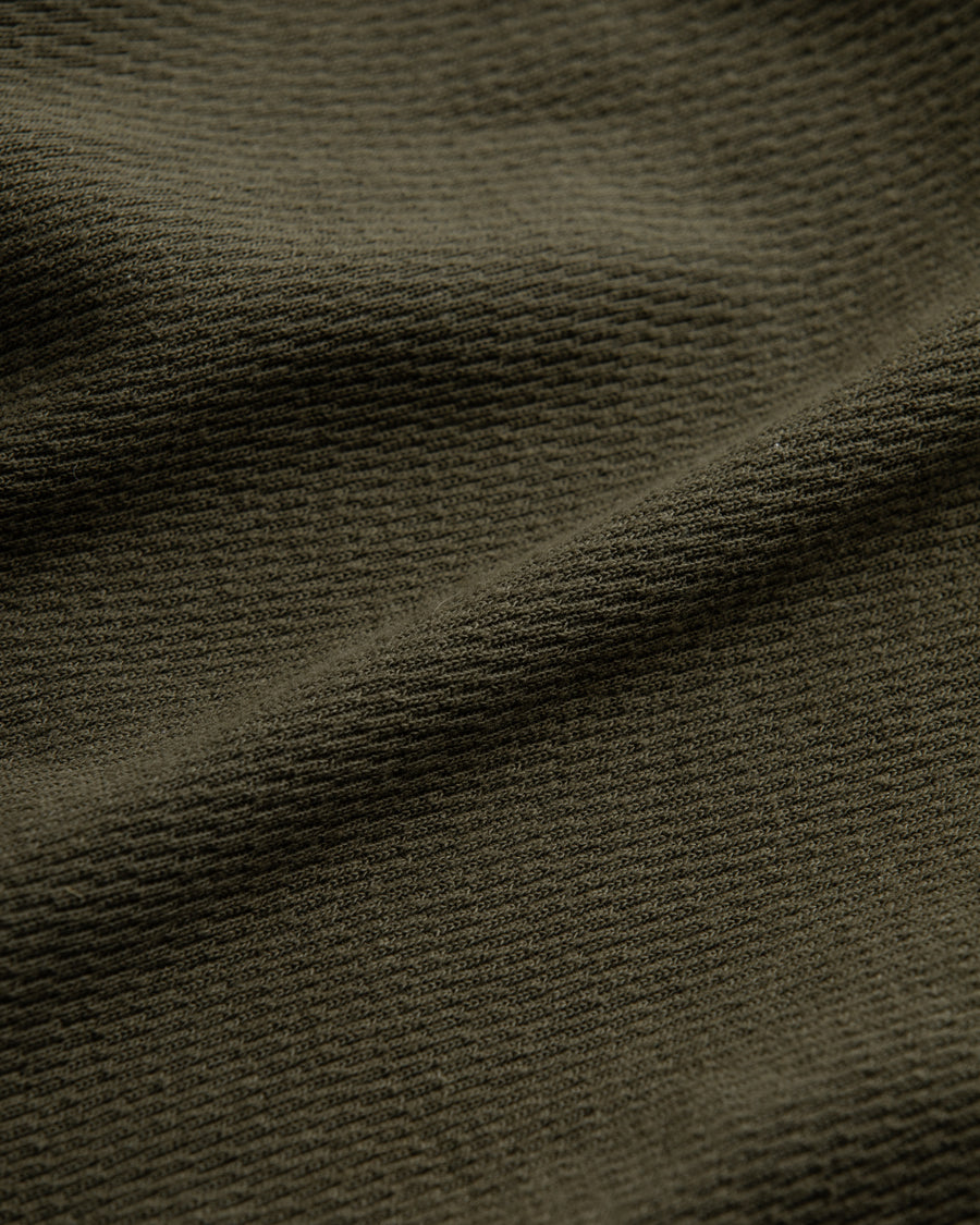 AN319 HEAVY THERMAL MOCK NECK L/S T-S OLIVE