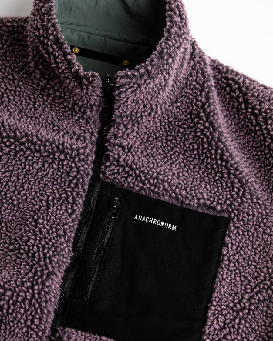 AN326 REVERSIBLE BOA JACKET PURPLE
