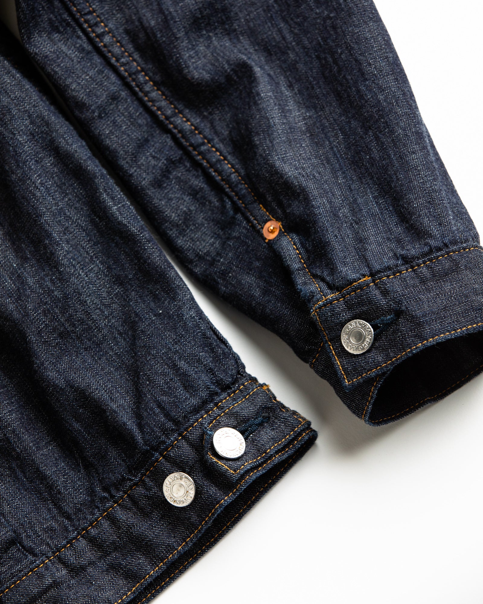 AN332 CHEAK COMBI DENIM JACKET INDIGO(OW) – ANACHRONORM AN332 CHEAK COMBI DENIM JACKET INDIGO(OW) – ANACHRONORM