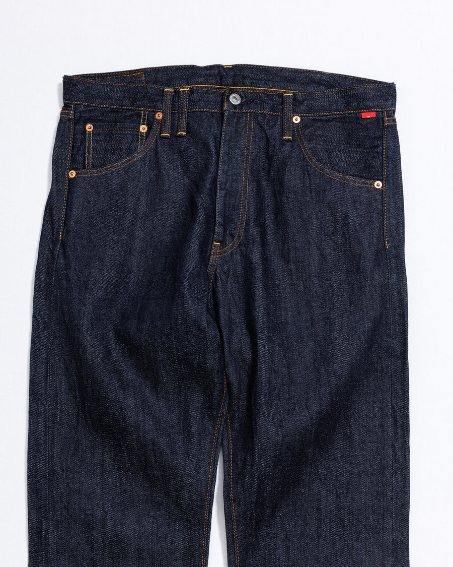 ANACHRONORM NM-5P02 ベーシック スリムジーンズ TYPE-γ インディゴ ワンウォッシュ | 13.5oz セルビッチデニム ナチュラルインディゴ ロープ染色 力織機 赤シングルステッチ 日本製