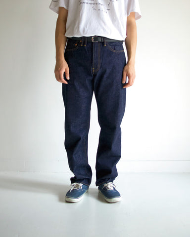 CONTEXT-004 W-YOKE 修身5P 裤子 靛蓝色（一洗）