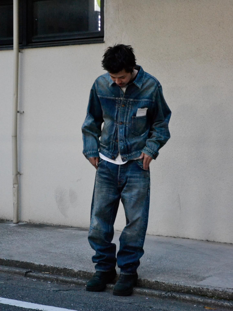 FRONT TUCK DENIM REMAKED JACKET INDIGO (26REMAKE) – ANACHRONORM