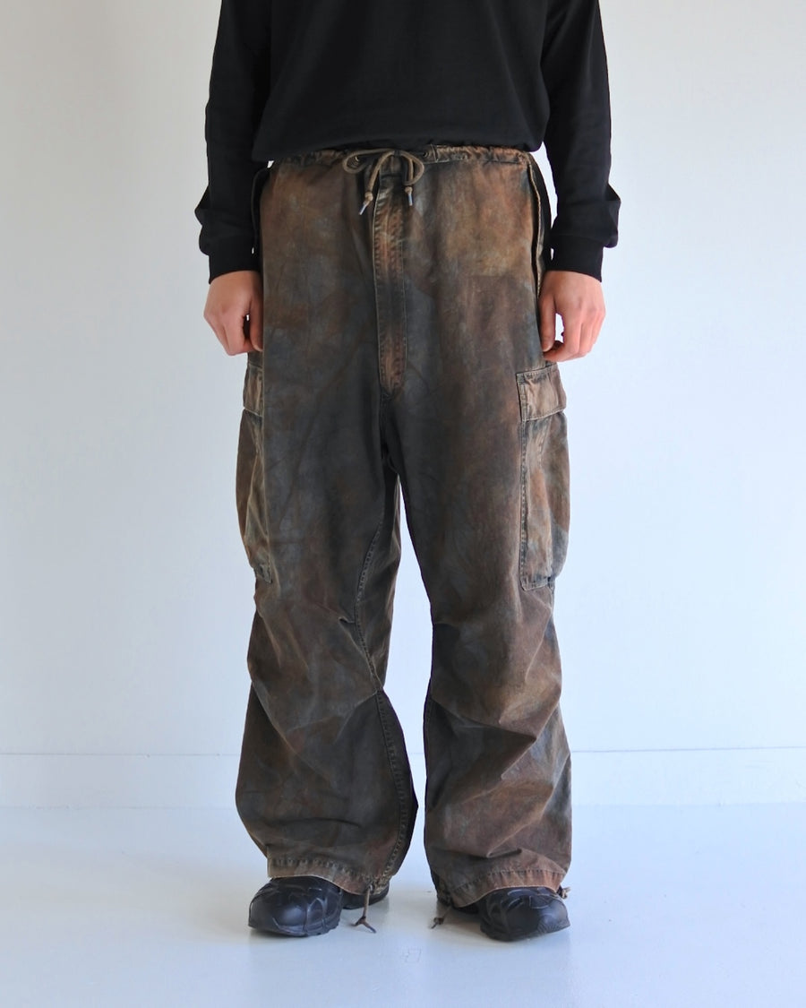 オリジナルリアルツリーを硫化染めしたM-51 タイプフィールドオーバーパンツ