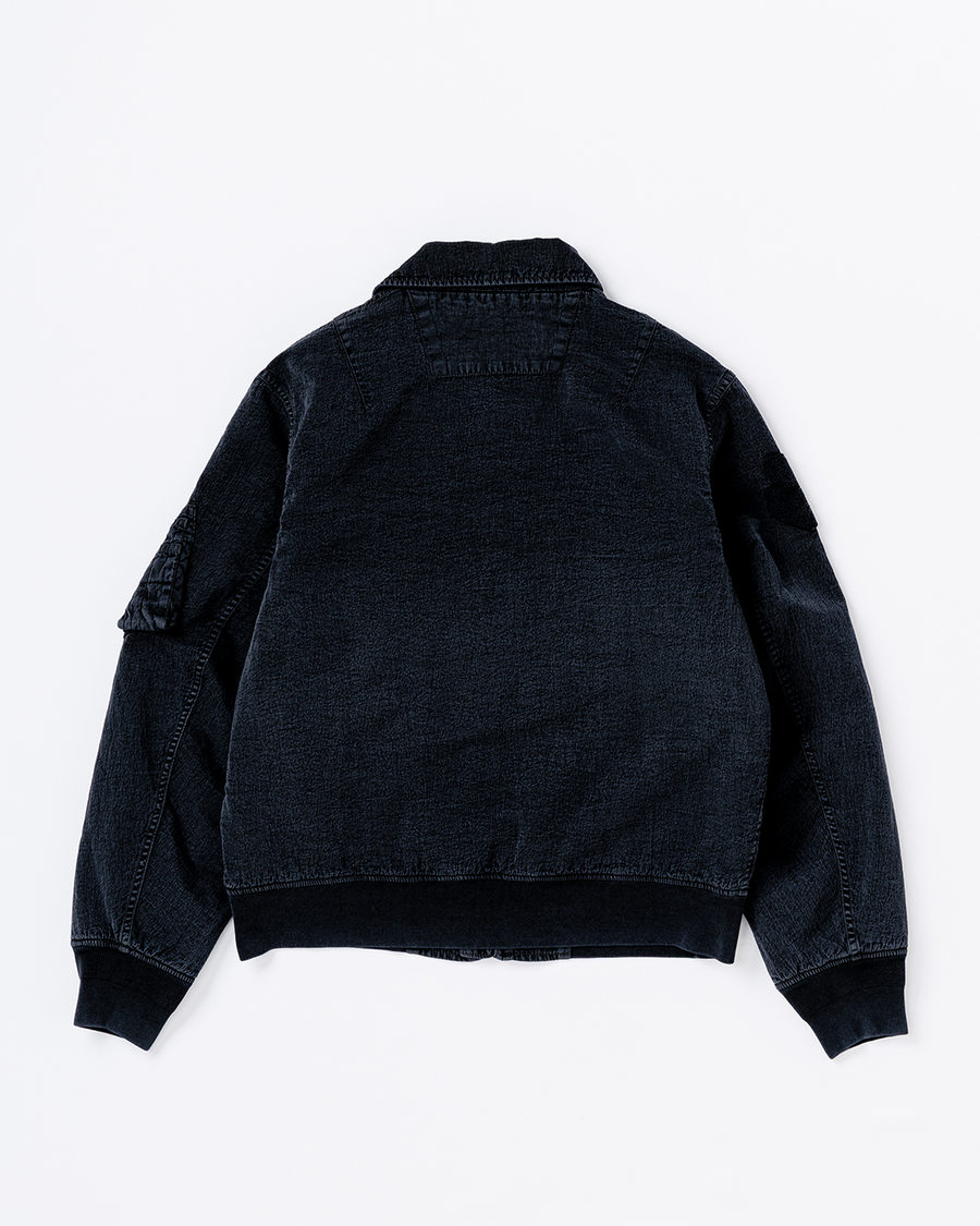 ANACHRONORM シェイド ナイロン フライトジャケット ダークネイビー | ナイロンツイル 中綿キルティング CWU-45/P ベース 特殊染色 一点一点