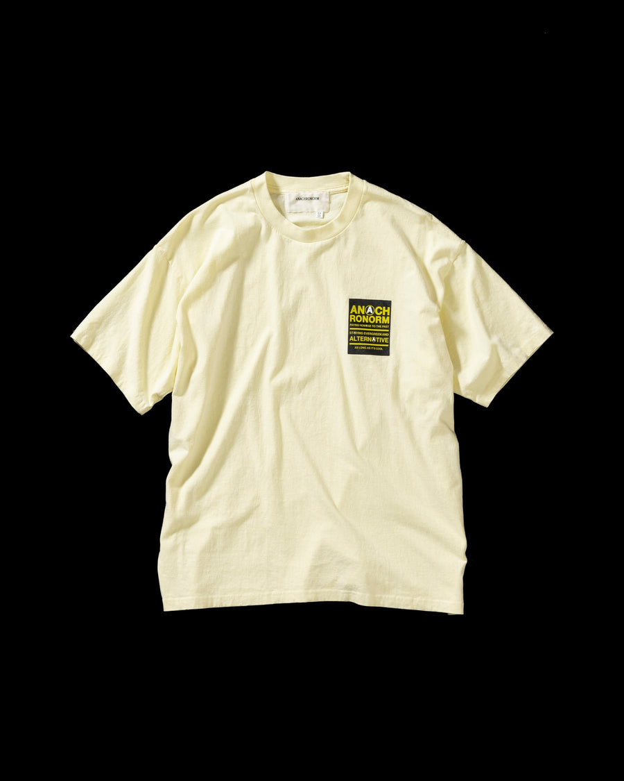 STICKER MOTIF PRINTED S/S T-S BEIGE