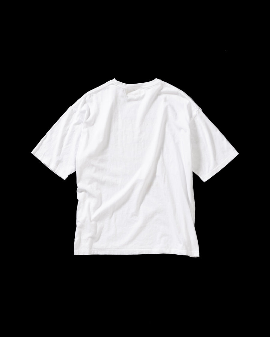 GRADATION PRINTED S/S T-S WHITE