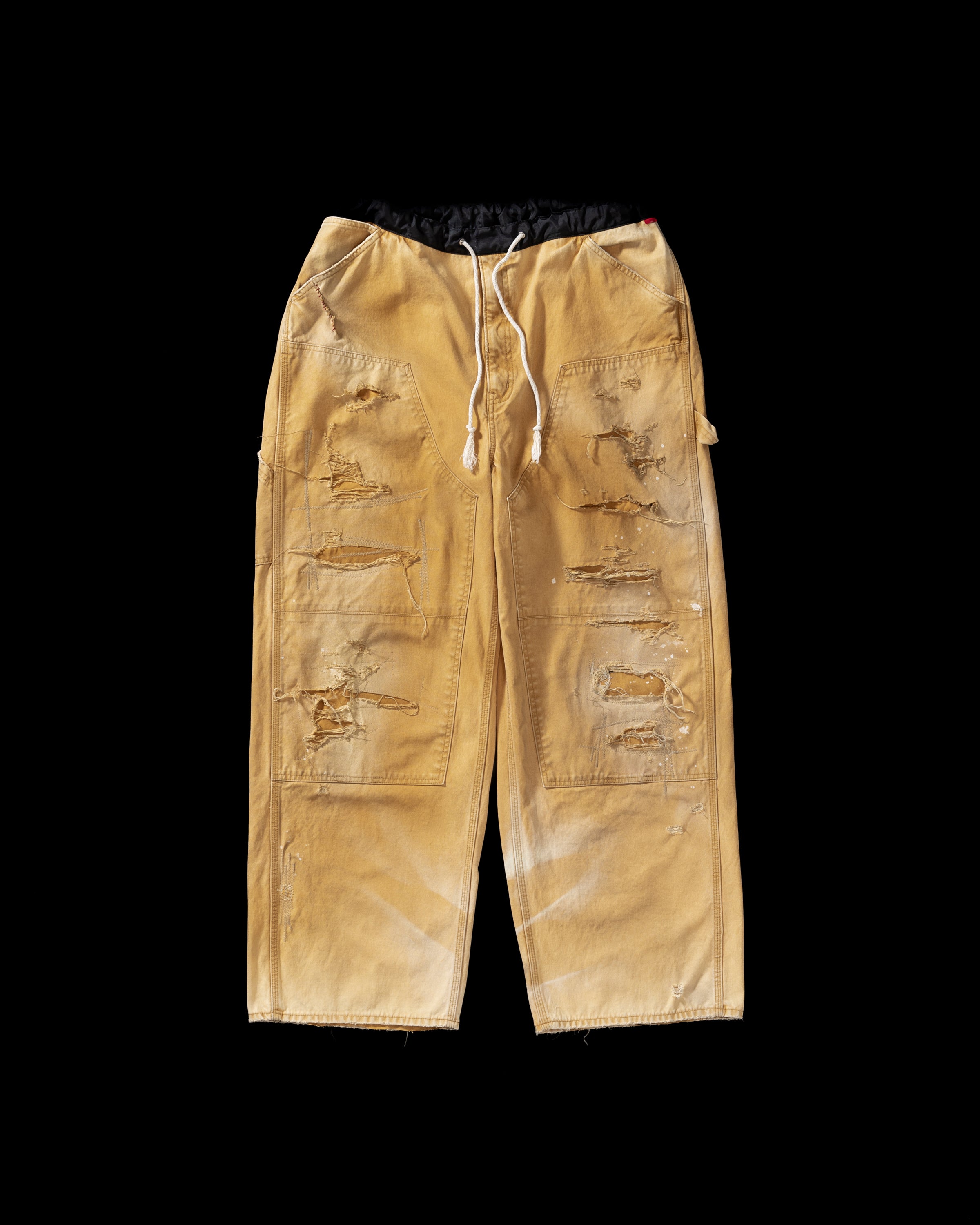 パンツ ANACHRONORM REMAKED DOUBLE KNEE PANTS REMAKED DOUBLE KNEE DUCK PAINTER PANTS YELLOW OCHER – ANACHRONORM