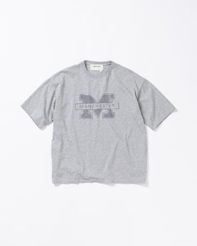 AN368 MANCHESTER PRINTED S/S T-S ASH GRAY