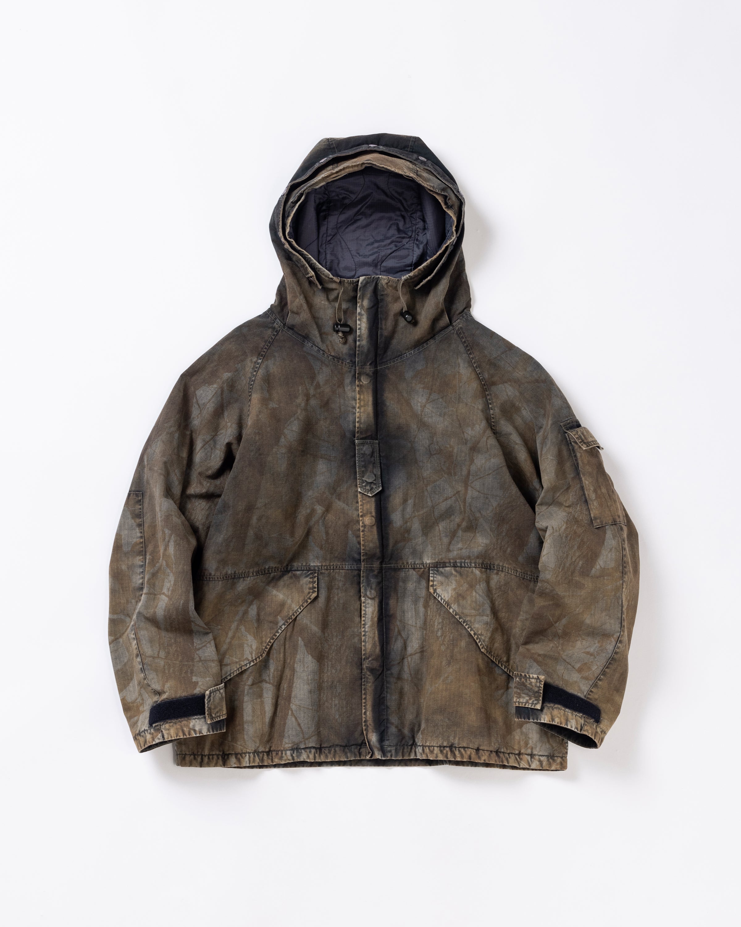 AN399-B SULFUR DYED RIPSTOP REALTREE ECWCS TYPE PARKA JACKET SULFUR BLACK