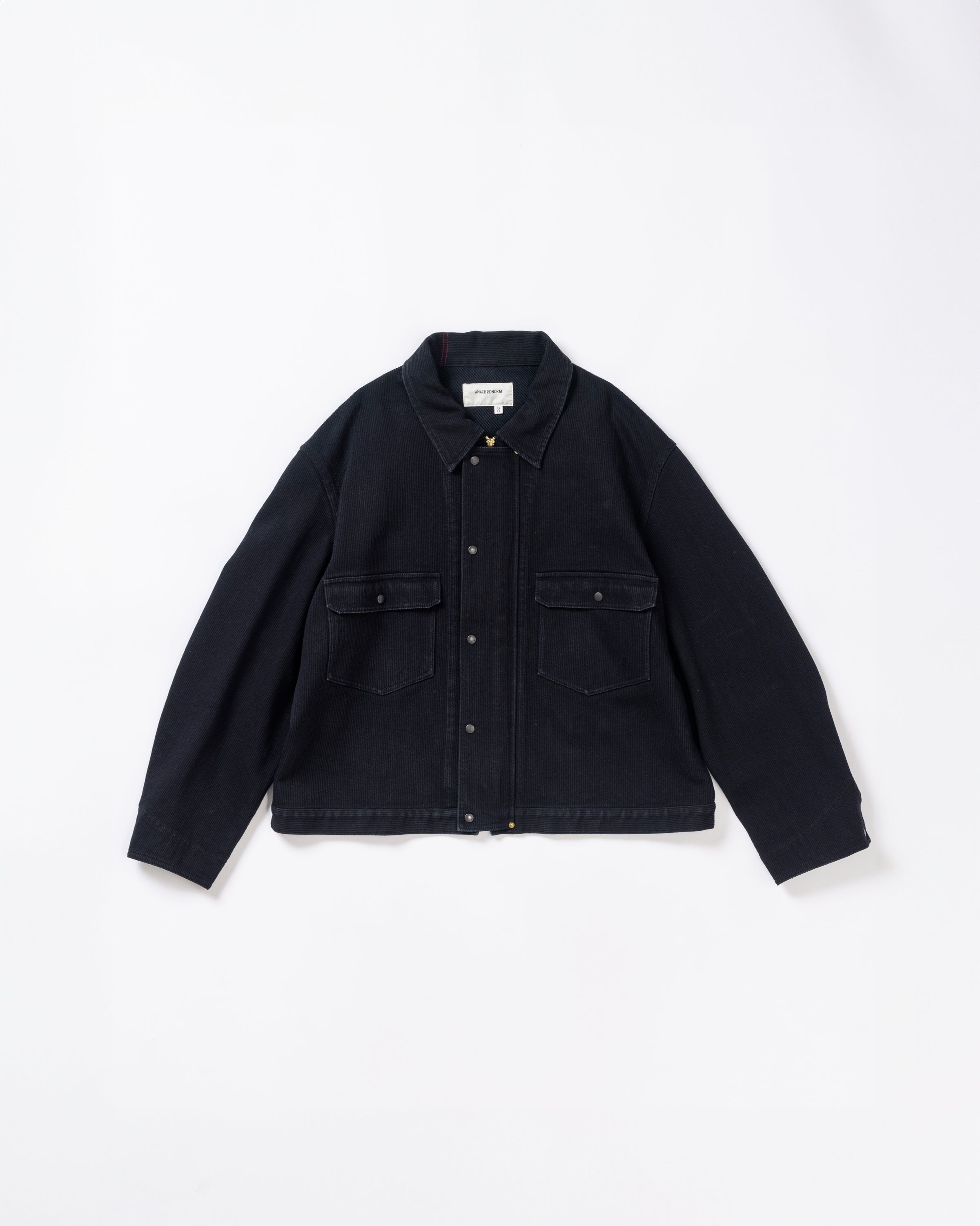 AN397 HEAVY PIQUE WORK JACKET BLACK