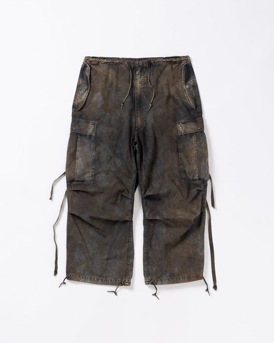 オリジナルリアルツリーを硫化染めしたM-51 タイプフィールドオーバーパンツ
