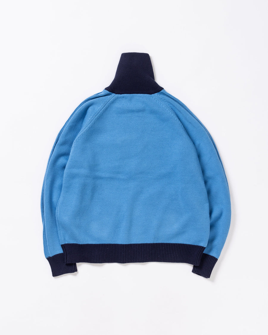 ANACHRONORM /BICOLOR DRIVERS KNIT SKY BLUE