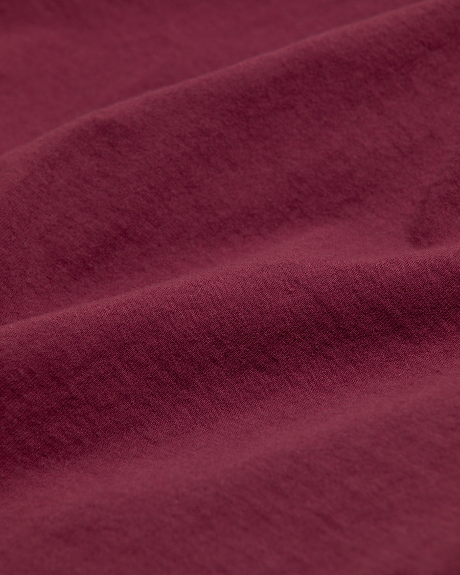 30% OFF AN366 STICKER MOTIF PRINTED S/S T-SHIRT BURGUNDY
