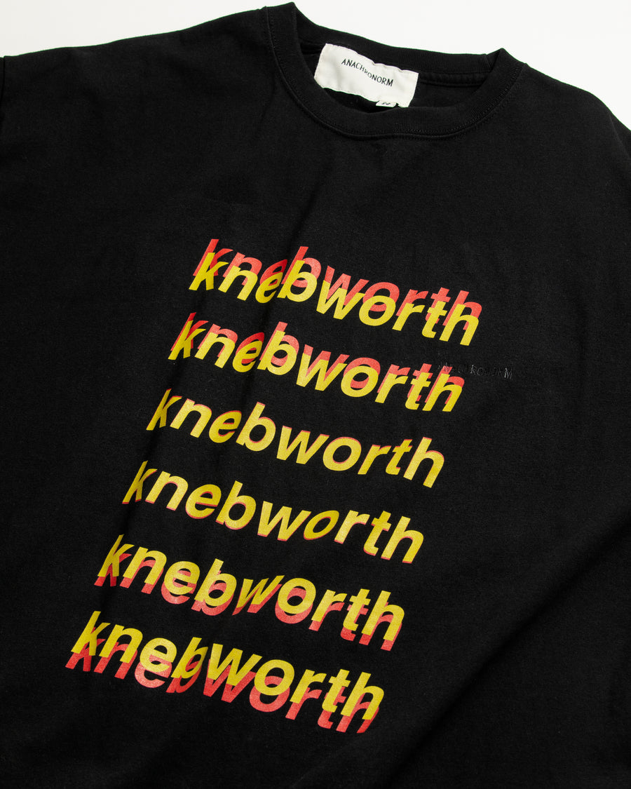 AN367 GRADATION PRINTED S/S T-S BLACK