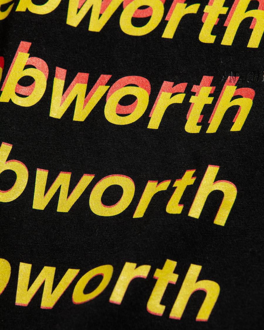 AN367 GRADATION PRINTED S/S T-S BLACK