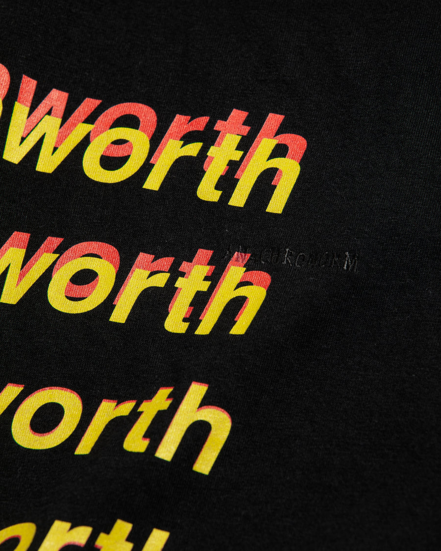 AN367 GRADATION PRINTED S/S T-S BLACK