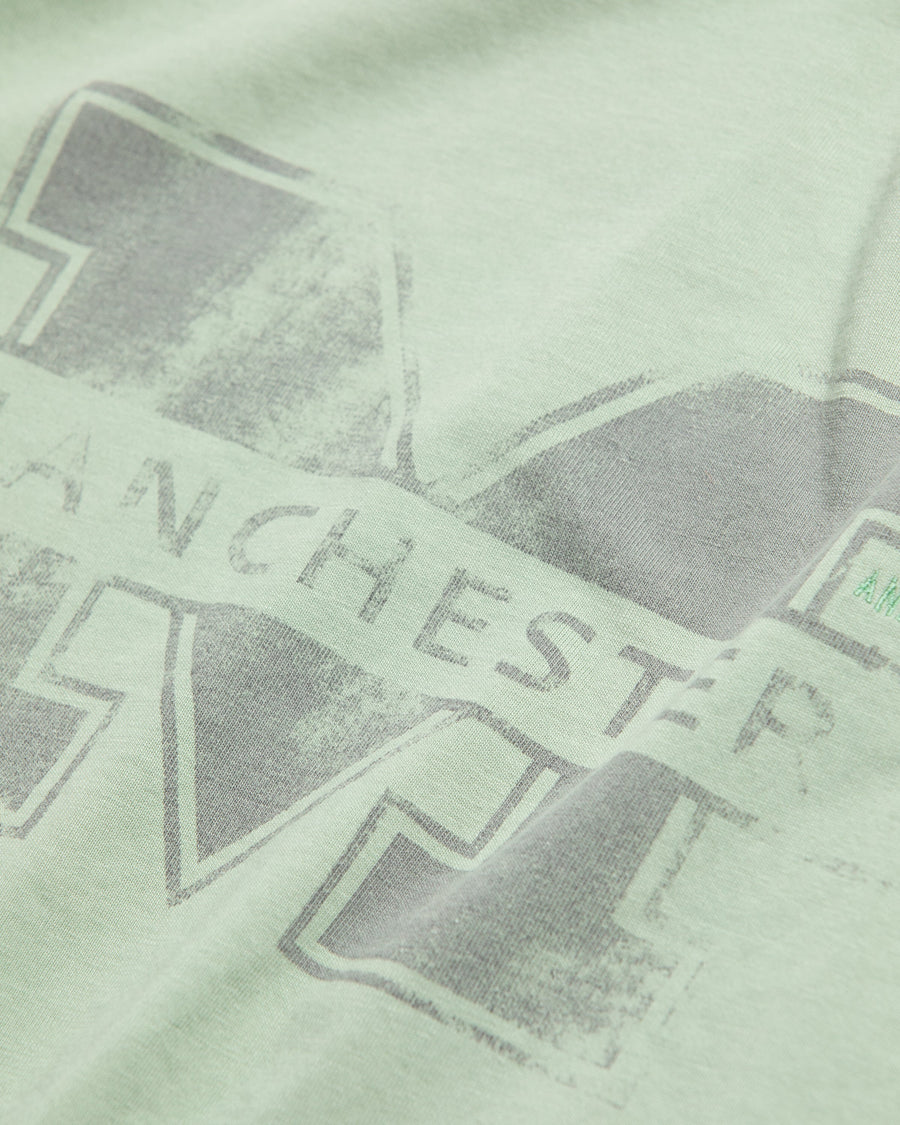 ANACHRONORM / MANCHESTER PRINTED S/S T-S - SAGE