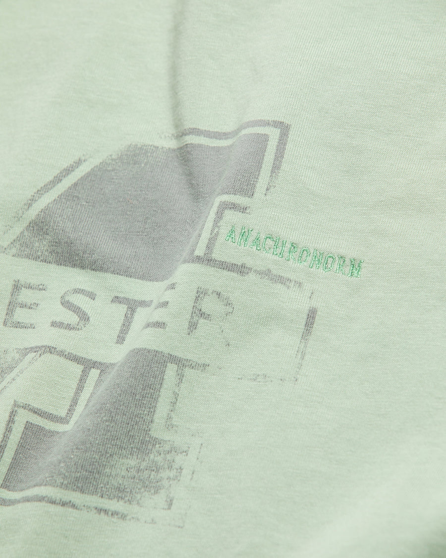 ANACHRONORM / MANCHESTER PRINTED S/S T-S - SAGE