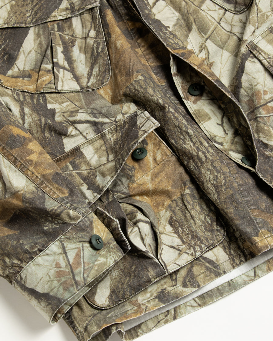 リップストップオリジナルリアルツリー生地を使用したファティーグジャケット