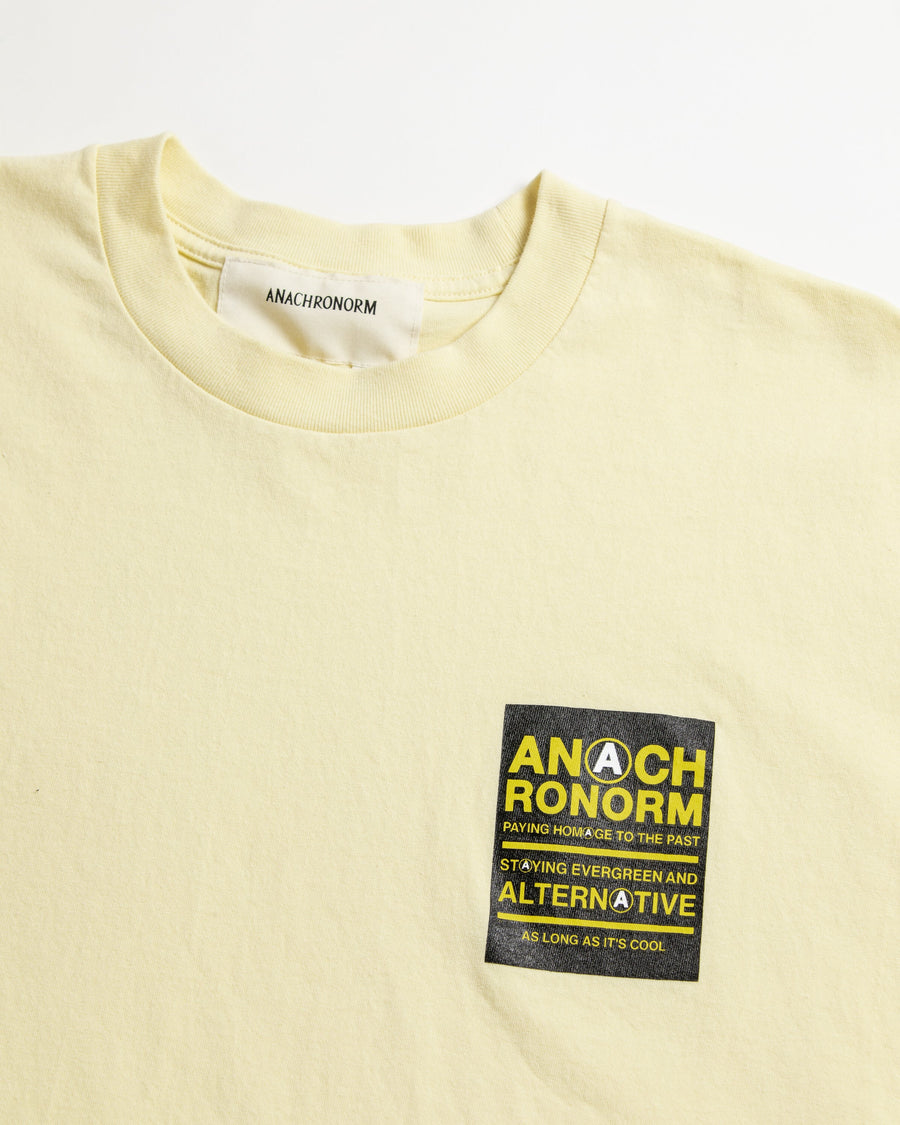 STICKER MOTIF PRINTED S/S T-S BEIGE