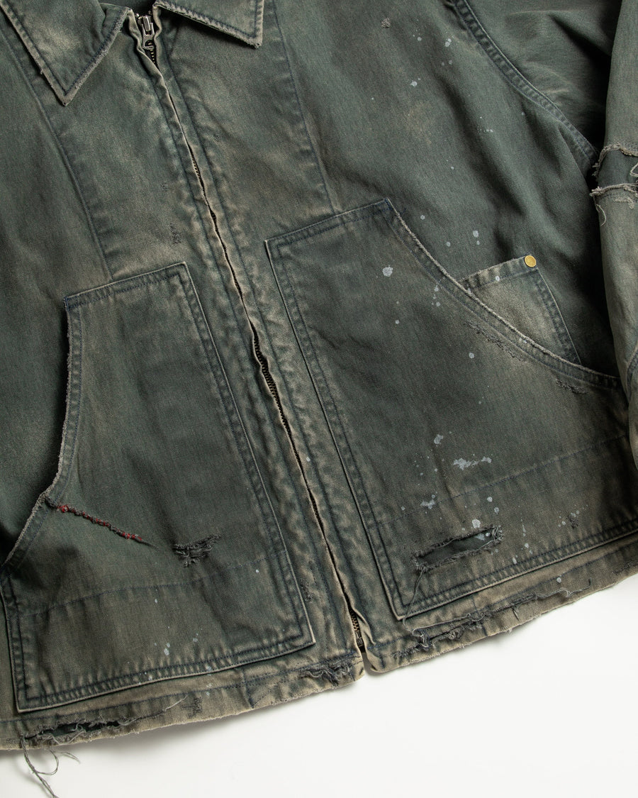 ANACHRONORM /REMAKED DETROIT DUCK JACKET BLACK