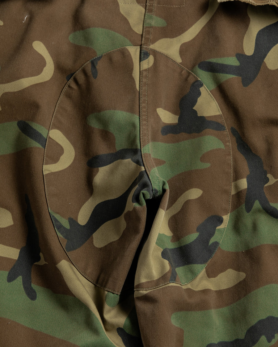 極太 ヴィンテージ US BDU Camo フレア バギー パンツ 再構築 極太 ヴィンテージ US BDU Camo フレア バギー パンツ 再構築