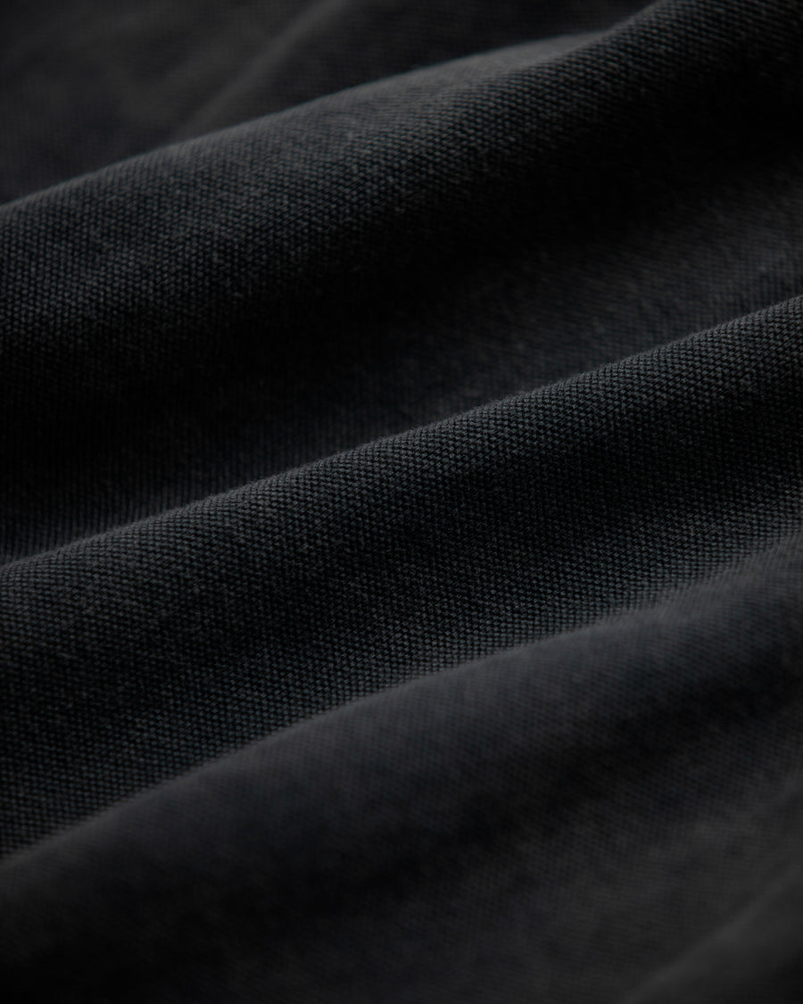 AN353-D MOSS STITCH DAMAGED POCKET S/S T-S BLACK