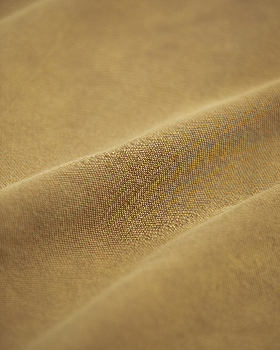 AN353-D MOSS STITCH DAMAGED POCKET S/S T-S LIGHT BROWN