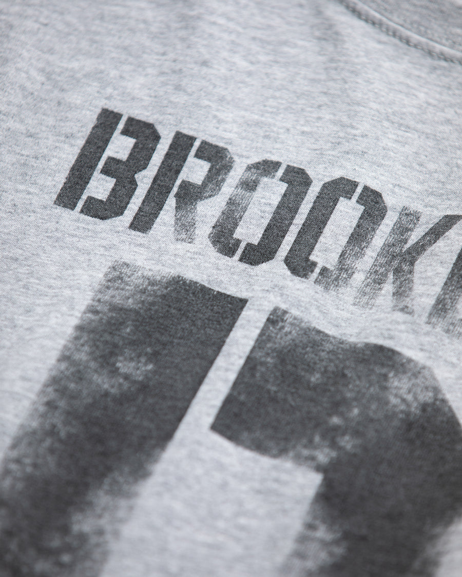 AN365 BROOKLYN PRINTED S/S T-S ASH GRAY