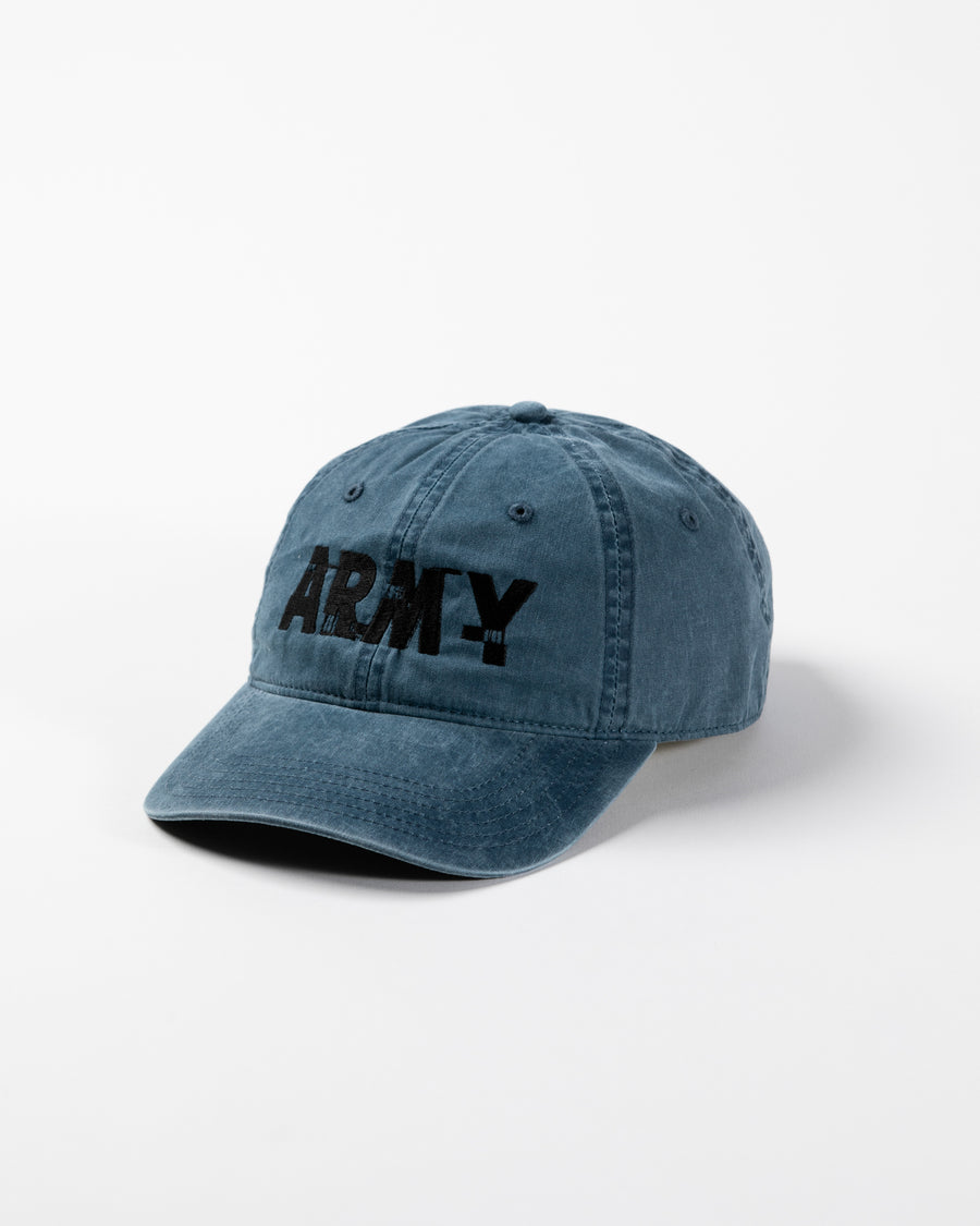 ANNK-003 ARMY GLITCH EMBROIDERY CAP BLUE