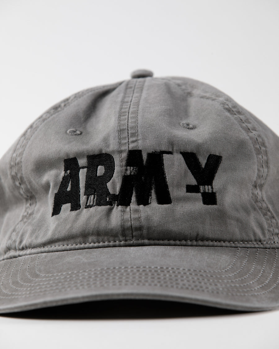 ANNK-003 ARMY GLITCH EMBROIDERY CAP GRAY