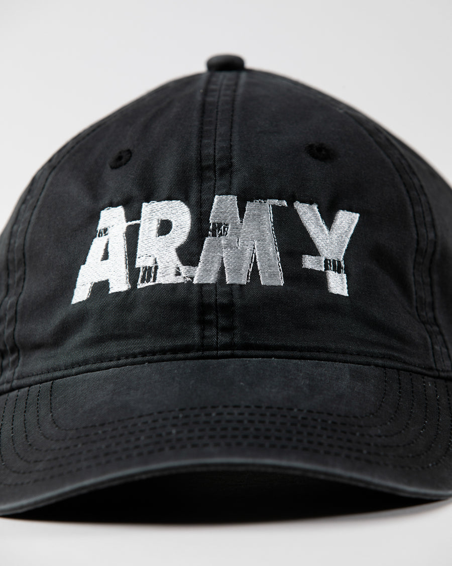ANNK-003 ARMY GLITCH EMBROIDERY CAP CHARCOAL