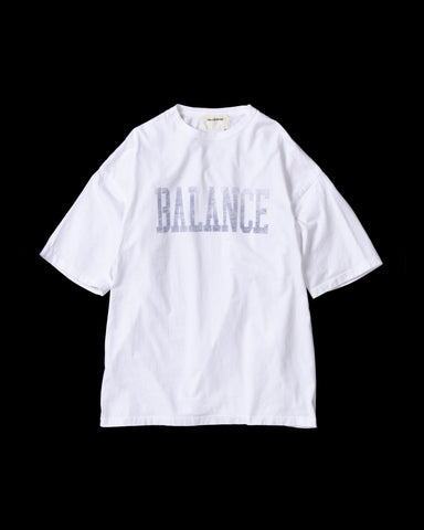 AN360 BALANCE COLLEGE PRINTED S/S T-S NAVY PRINT