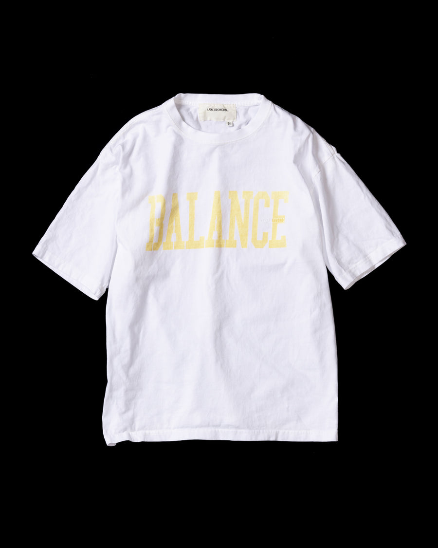 AN360 BALANCE COLLEGE PRINTED S/S T-S YELLOW PRINT
