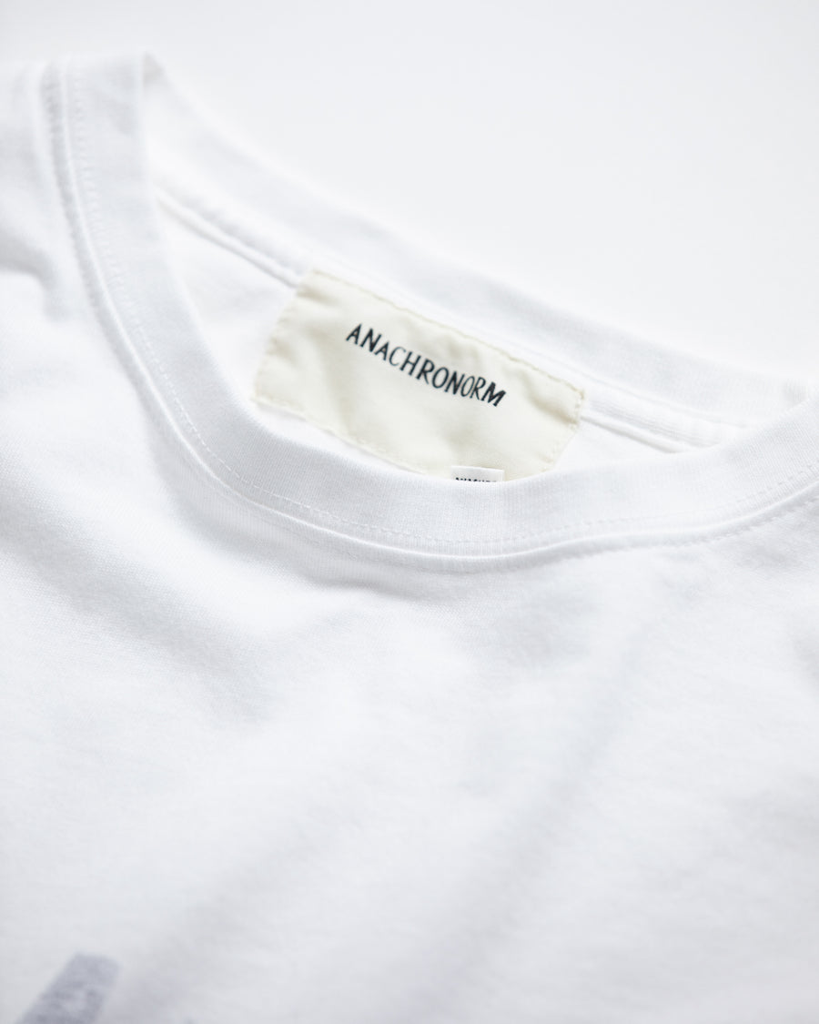 ANACHRONORM BALANCE カレッジプリント ショートスリーブTシャツ ネイビープリント | 5.6oz 天竺 ヘビーウェイト 特殊脱脂加工 ステンシルアート 守矢努 一点一点