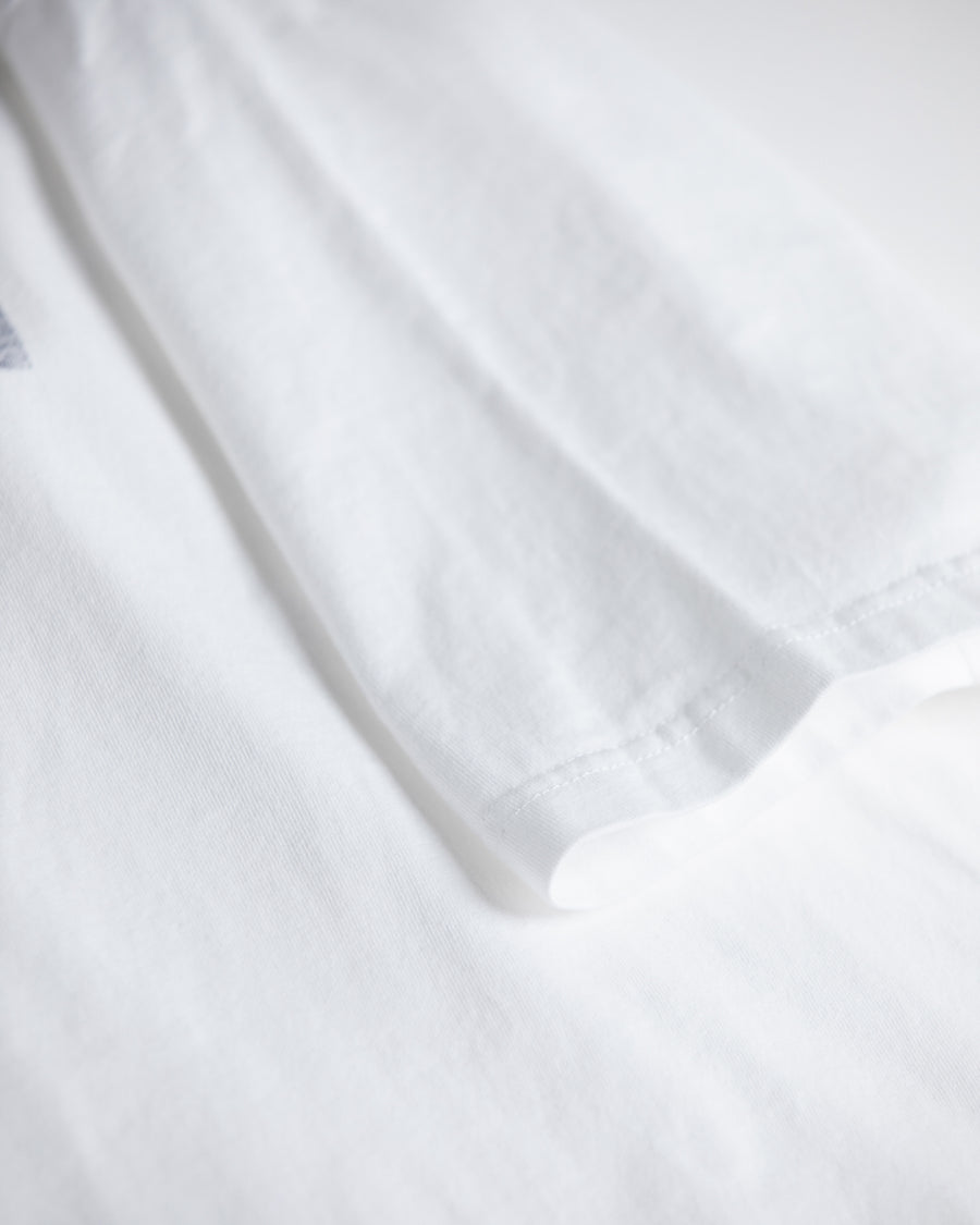 ANACHRONORM BALANCE カレッジプリント ショートスリーブTシャツ ネイビープリント | 5.6oz 天竺 ヘビーウェイト 特殊脱脂加工 ステンシルアート 守矢努 一点一点