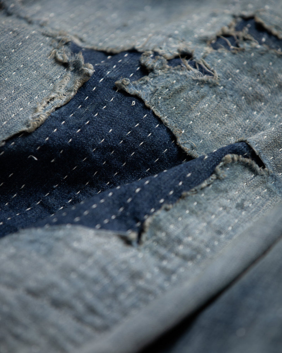 ANACHRONORM / DUAL DENIM REMAKED FULLZIP PARKA - INDIGO (REMAKE)