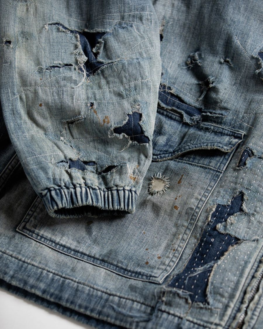 ANACHRONORM / DUAL DENIM REMAKED FULLZIP PARKA - INDIGO (REMAKE)