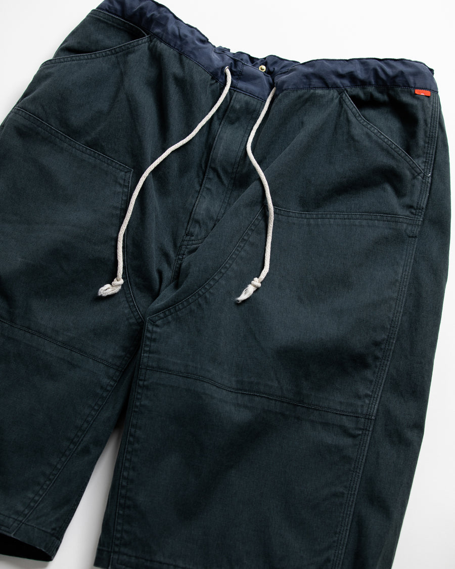 AN355 DOUBLE KNEE PAINTER SHORT PANTS BLACK – ANACHRONORM