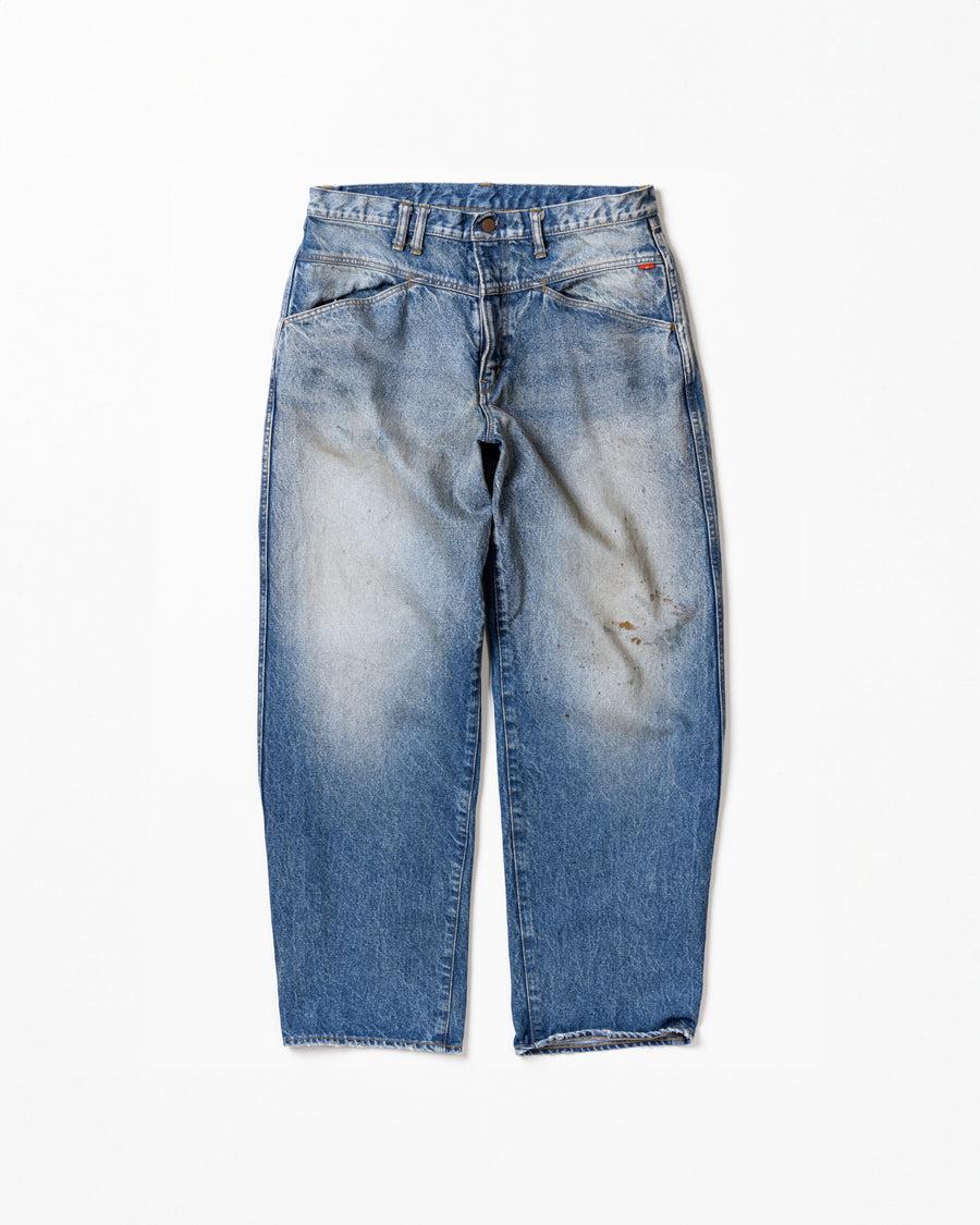 AN339-W FRONT YORK WASHED DENIM PANTS INDIGO (AGING)