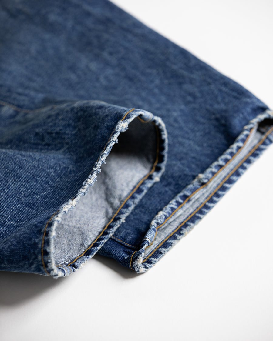 AN339-W FRONT YORK WASHED DENIM PANTS INDIGO (AGING)