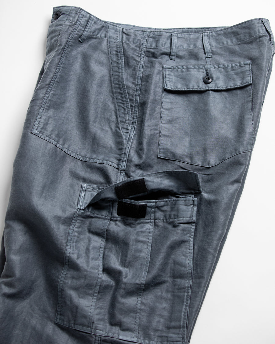 AN354 LINEN WIDE BAKER 6P PANTS BLUE GRAY DYED – ANACHRONORM