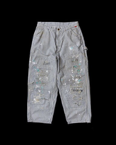 AN347-R HICKORY REMAKED DOUBLEKNEE PAINTER PANTS HICKORY (REMAKE)