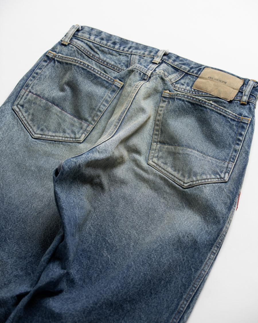 クロクマページ AN339-R FRONT YORK REMAKED DENIM PANTS INDIGO (REMAKE